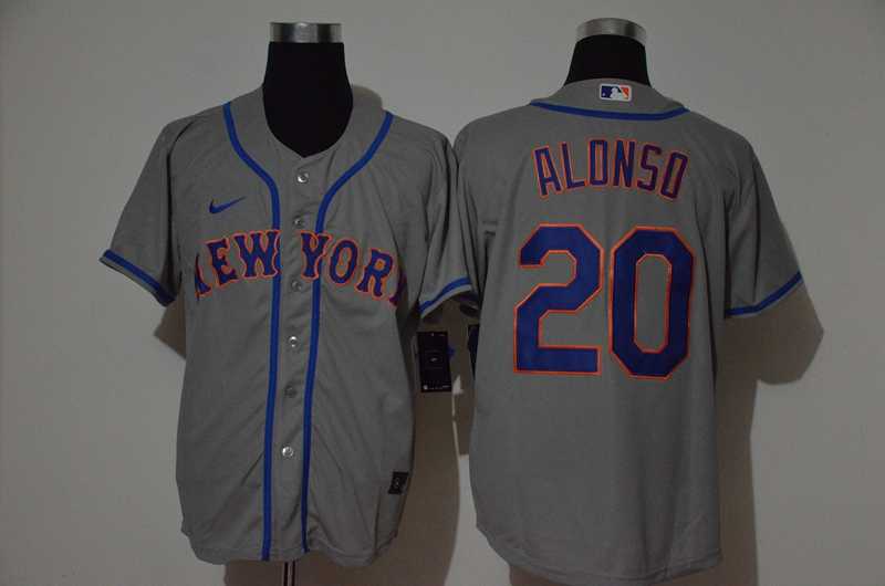 Mets 20 Pete Alonso Gray 2020 Nike Cool Base Jersey,We sell and wholesale Mets 20 Pete Alonso Gray 2020 Nike Cool Base Jersey on line form chian!
